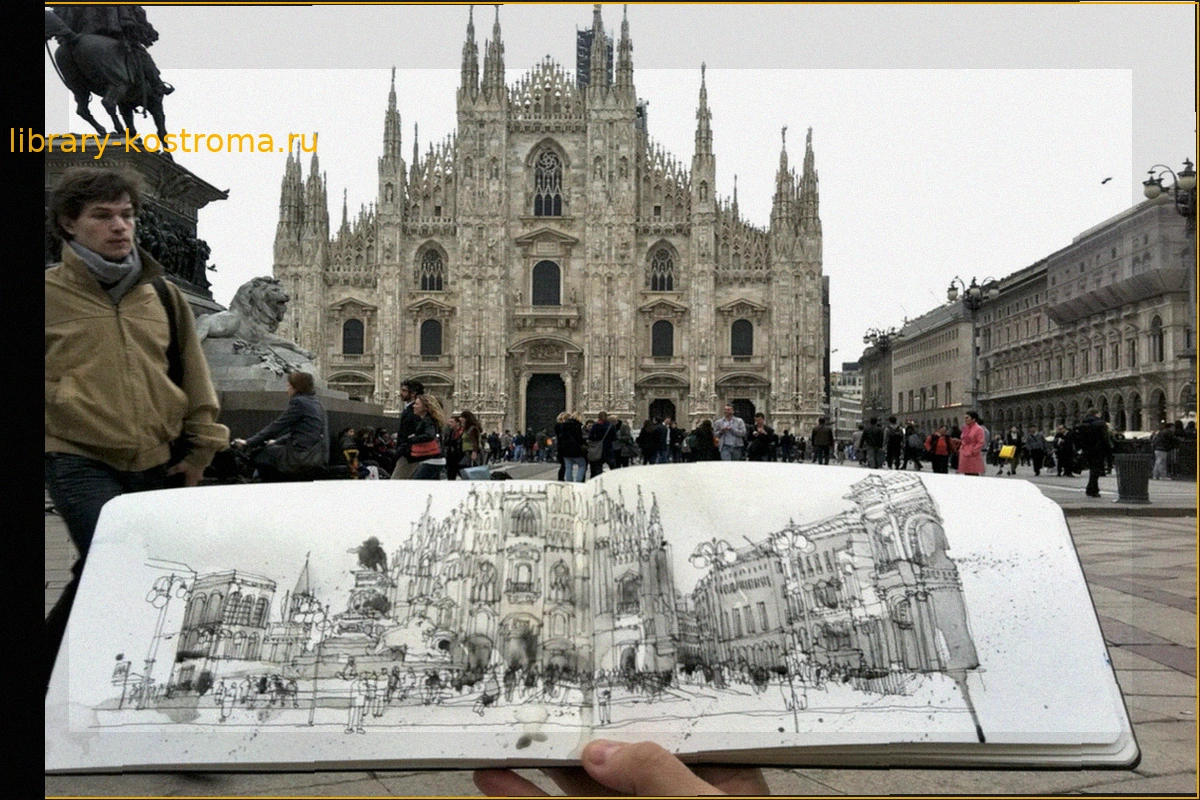 Urban Sketchers Milano: Сообщество, которое рисует город вживую